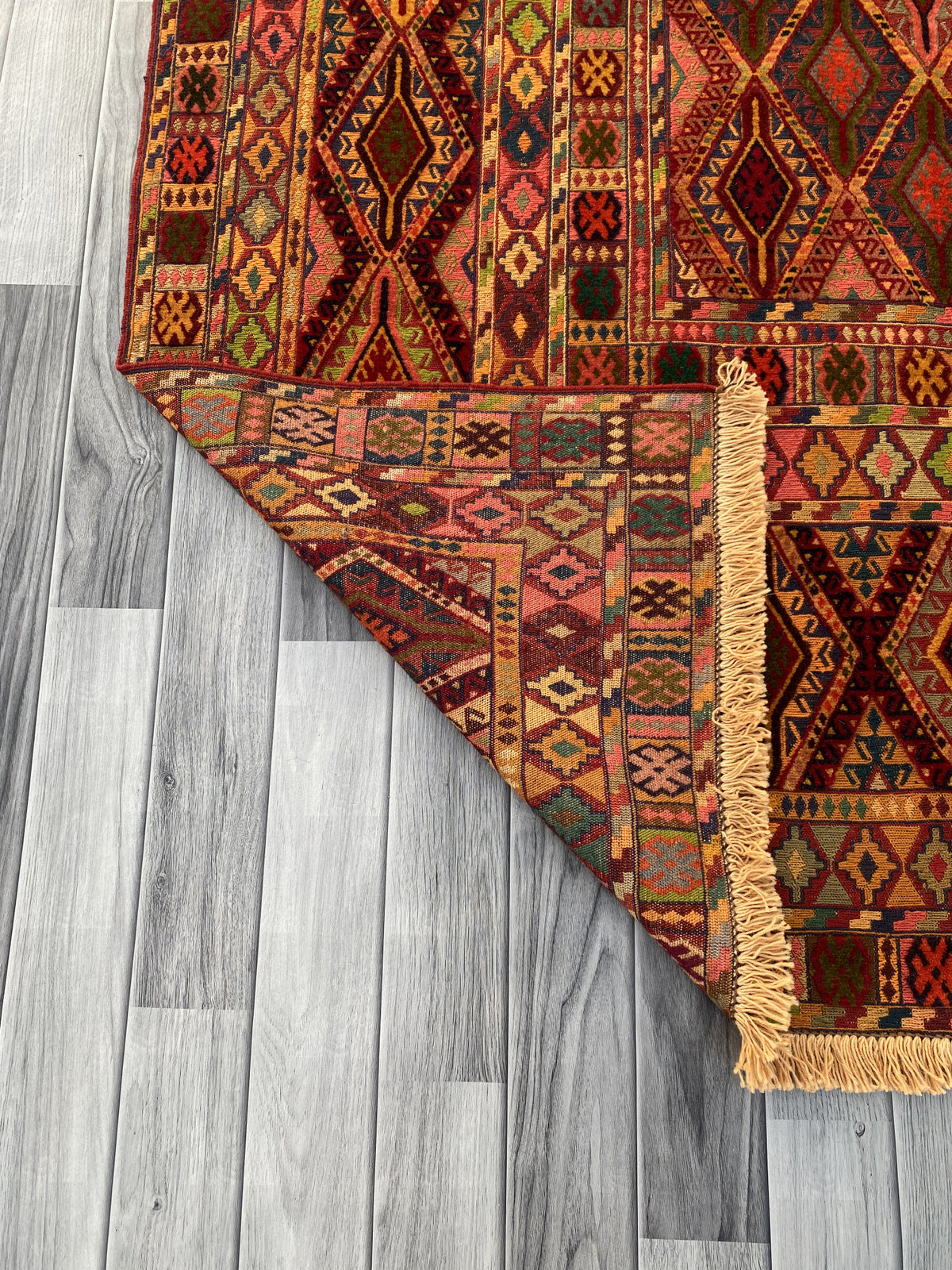 Handmade Fine Quality Meshwani Rug 198 CM x 150 CM KAS # 976