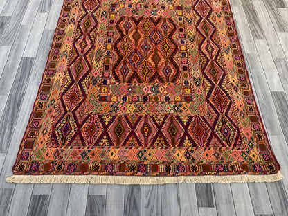 Handmade Fine Quality Meshwani Rug 191 CM x 145 CM KAS # 978