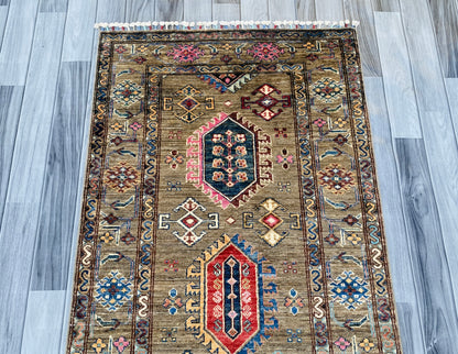 Handmade Chobi  Hallway Runner Rug(300CM x 85CM) SS#86