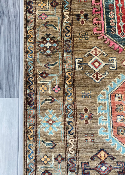 Handmade Chobi  Hallway Runner Rug(300CM x 85CM) SS#86