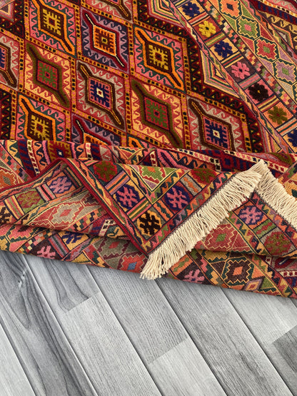 Handmade Fine Quality Meshwani Rug 191 CM x 145 CM KAS # 978