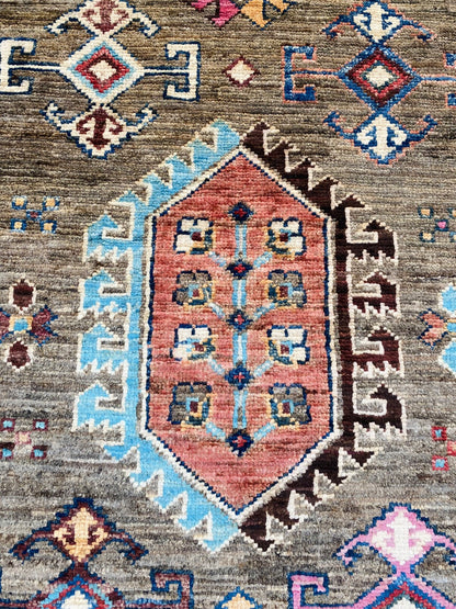 Handmade Chobi  Hallway Runner Rug(300CM x 85CM) SS#86