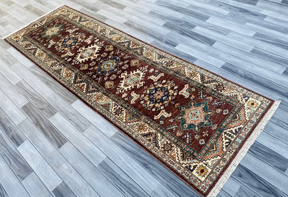 Handmade Chobi  Hallway Runner Rug(263CM x 85CM) SS#87