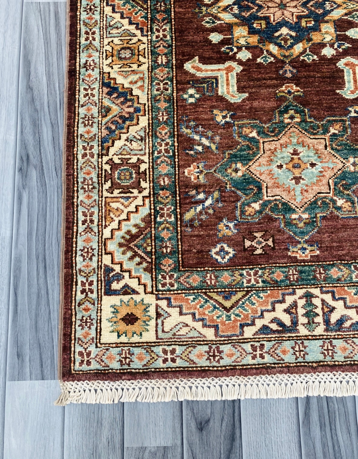 Handmade Chobi  Hallway Runner Rug(263CM x 85CM) SS#87