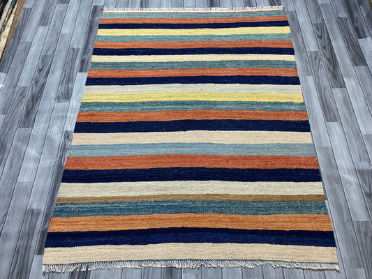 Handmade Flat Weave Kilim Rug   ( 185CM x 146 CM ) SK#1029