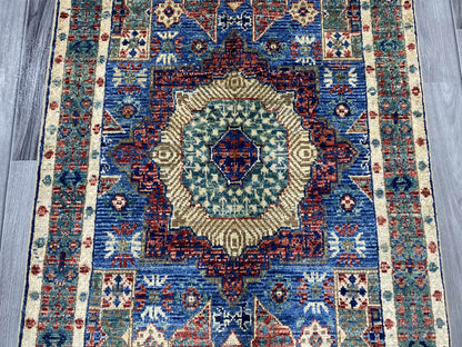 Handmade Fine Quality Chobi Wool Rug  ( 124 CM x 80 CM ) SK#1031