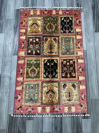 Handmade Fine Quality Chobi Wool Rug  ( 117 CM x 74 CM ) SK#1032