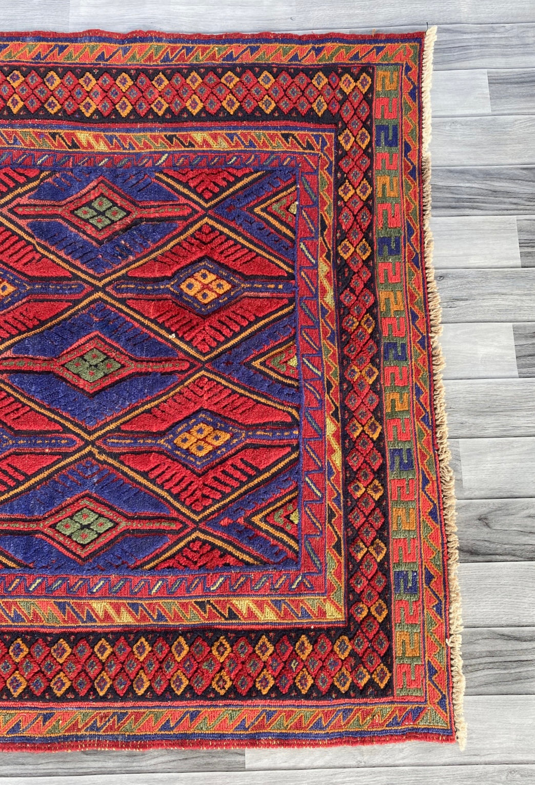 Handmade Fine Quality Meshwani Rug 140 CM x 125 CM ( SS#123 )