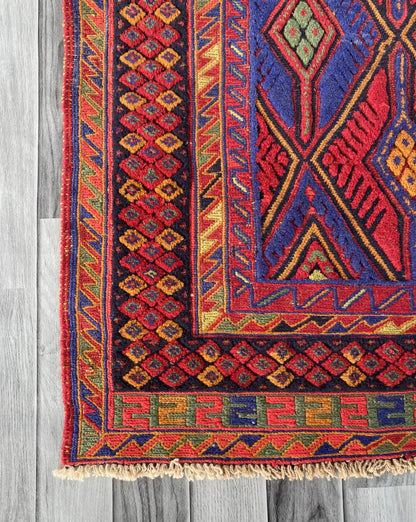Handmade Fine Quality Meshwani Rug 140 CM x 125 CM ( SS#123 )