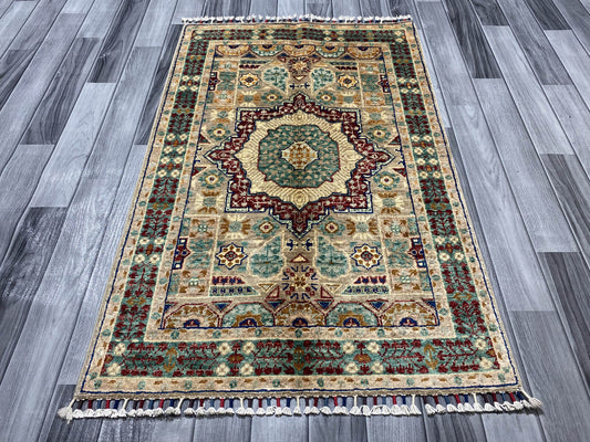 Handmade Fine Quality Chobi Wool Rug  ( 120 CM x 77 CM ) SK#1033