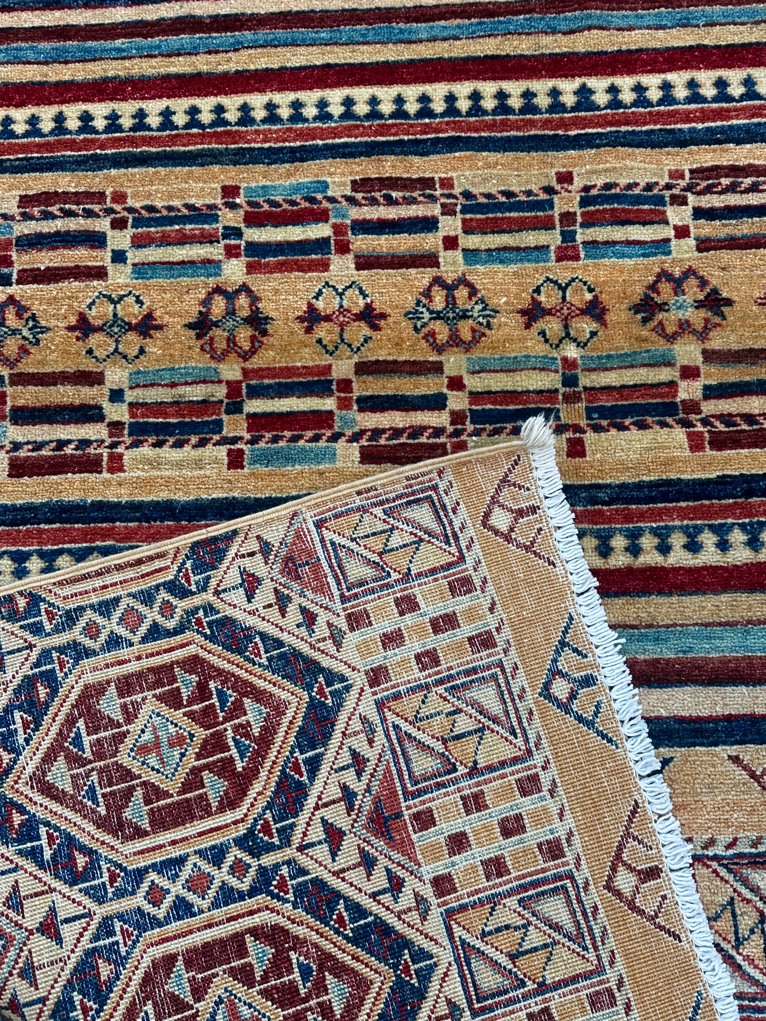 Hand Knotted Chobi Wool Rug  207 CM x 153 CM SK#370