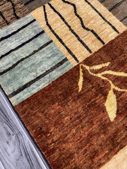 Hand Knotted Modern Wool Rug | 145 CM x 99 CM KS#497