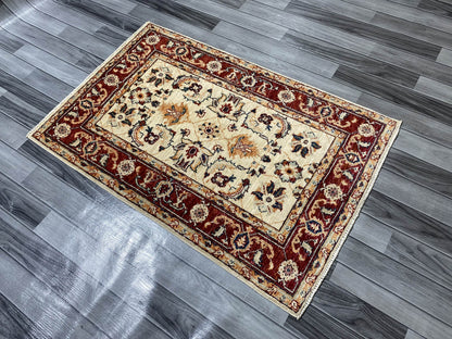 Handmade Fine Quality Chobi Wool Rug  ( 124 CM x 80 CM ) SK#1034