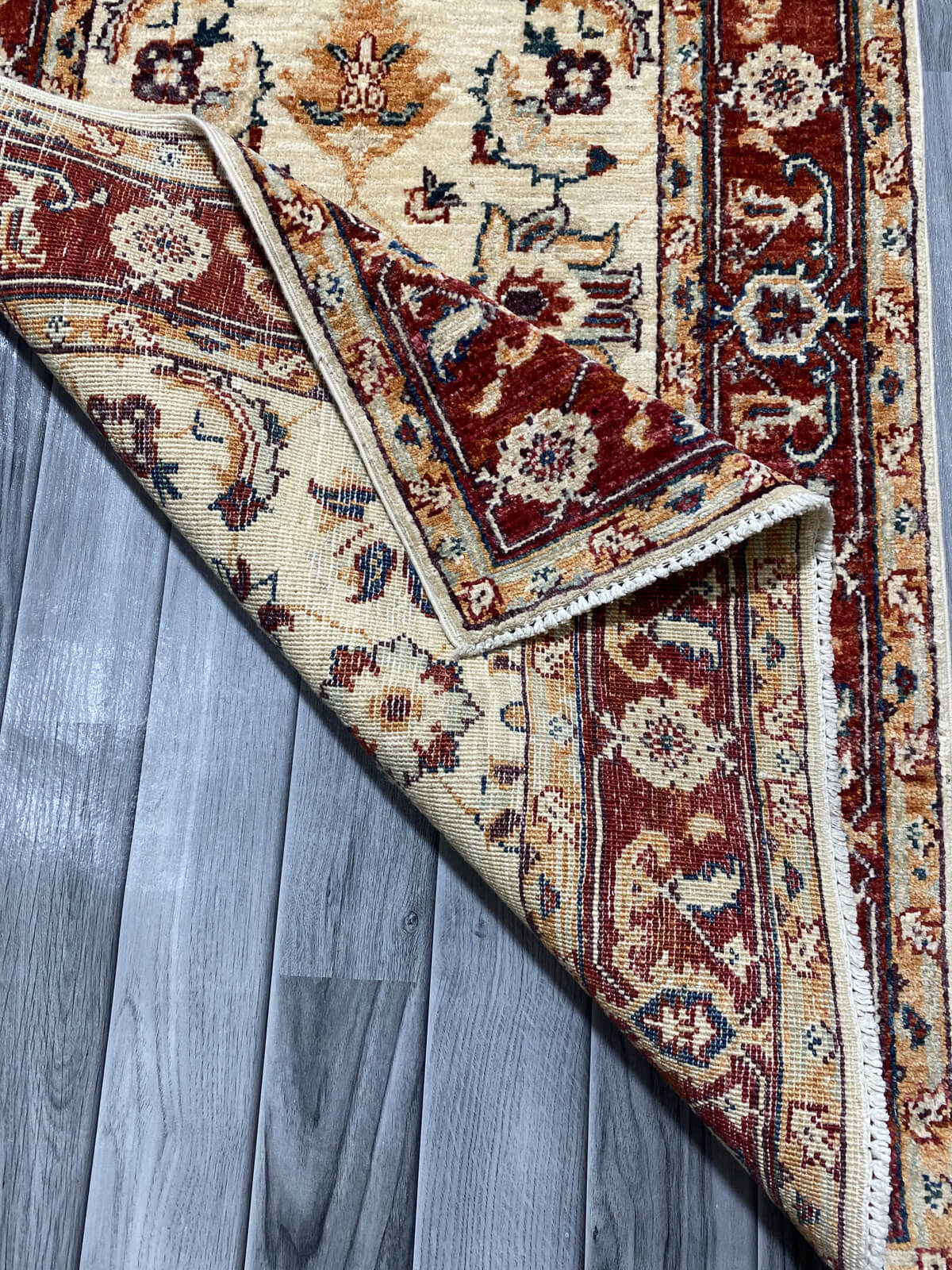 Handmade Fine Quality Chobi Wool Rug  ( 124 CM x 80 CM ) SK#1034