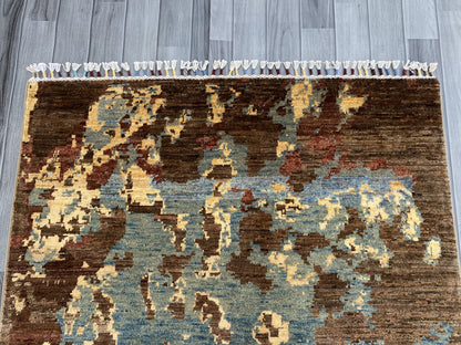 Hand Knotted Modern Wool Rug | 172 CM x 114 CM KS#499