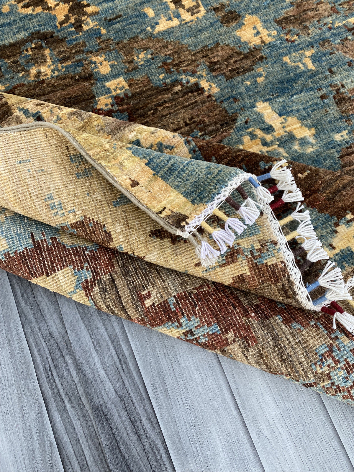 Hand Knotted Modern Wool Rug | 172 CM x 114 CM KS#499