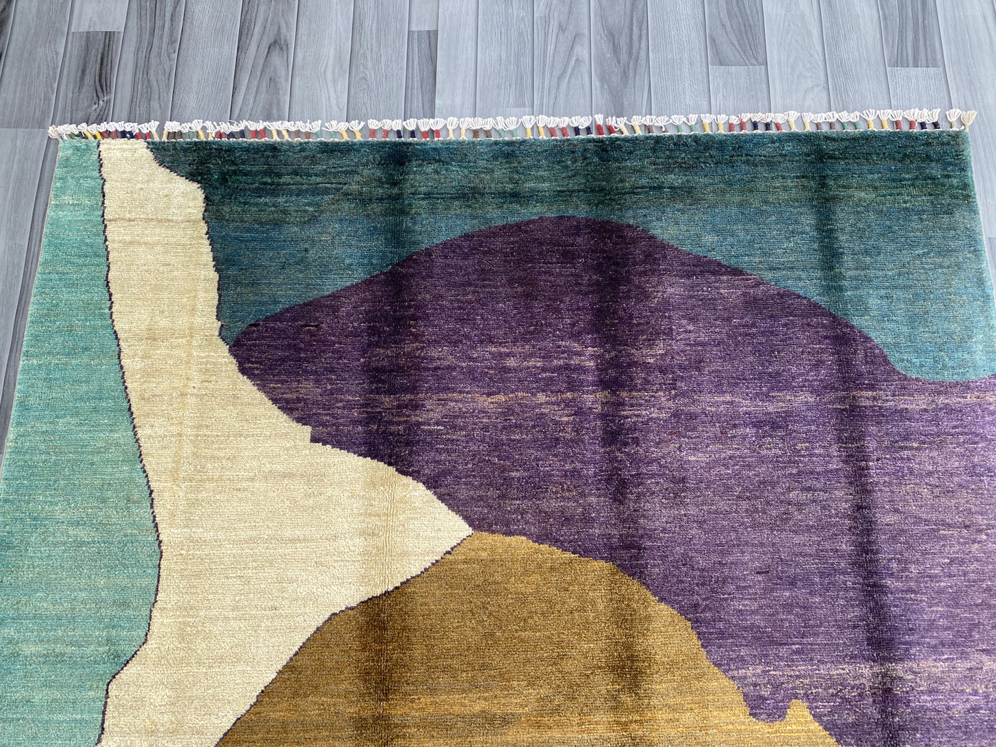 Hand Knotted Modern Wool Rug | 196 CM x 148 CM KS#450