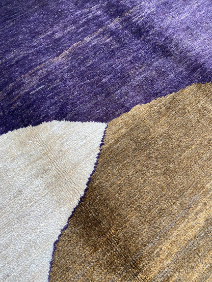 Hand Knotted Modern Wool Rug | 196 CM x 148 CM KS#450