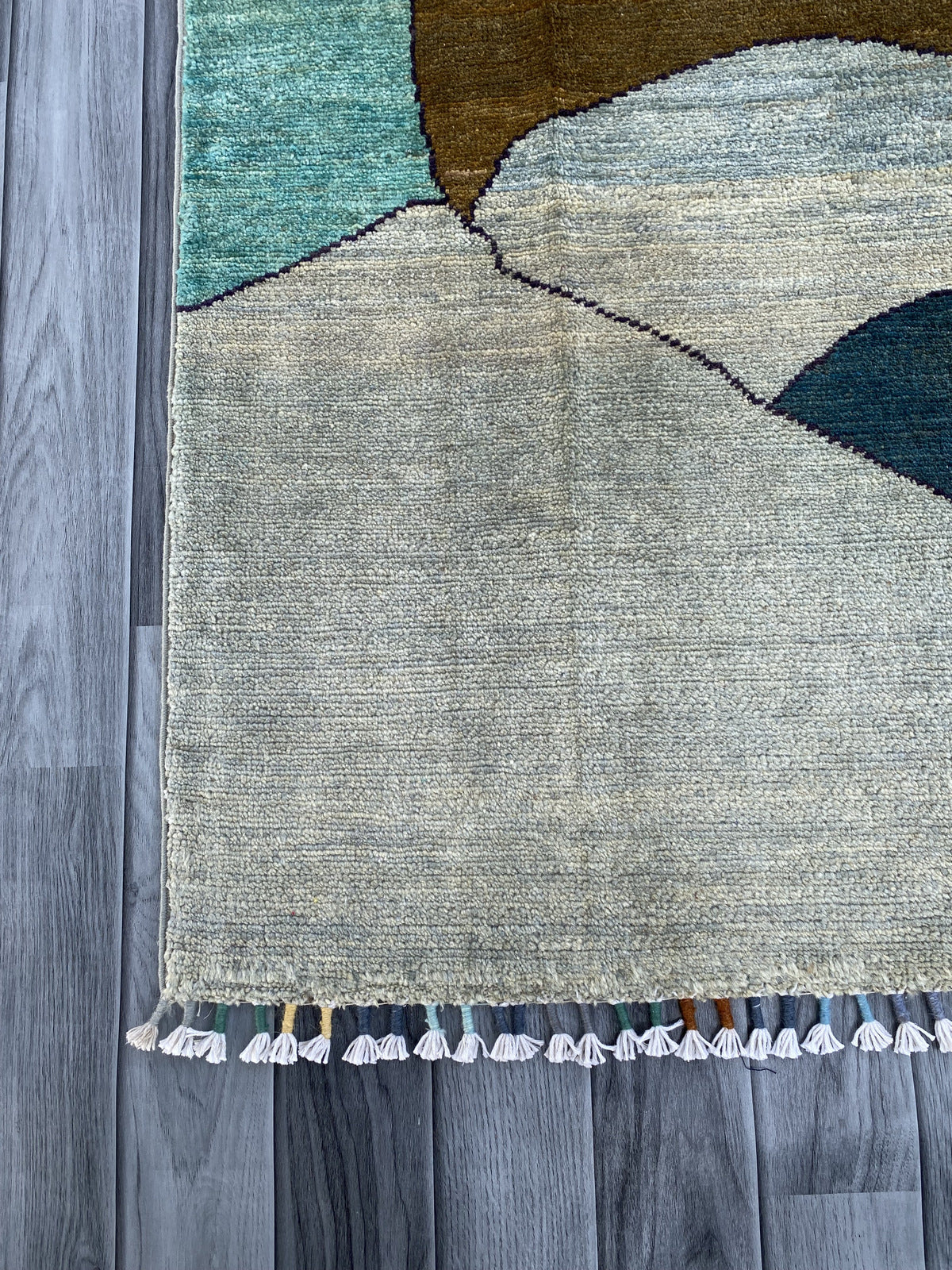 Hand Knotted Modern Wool Rug | 196 CM x 148 CM KS#450