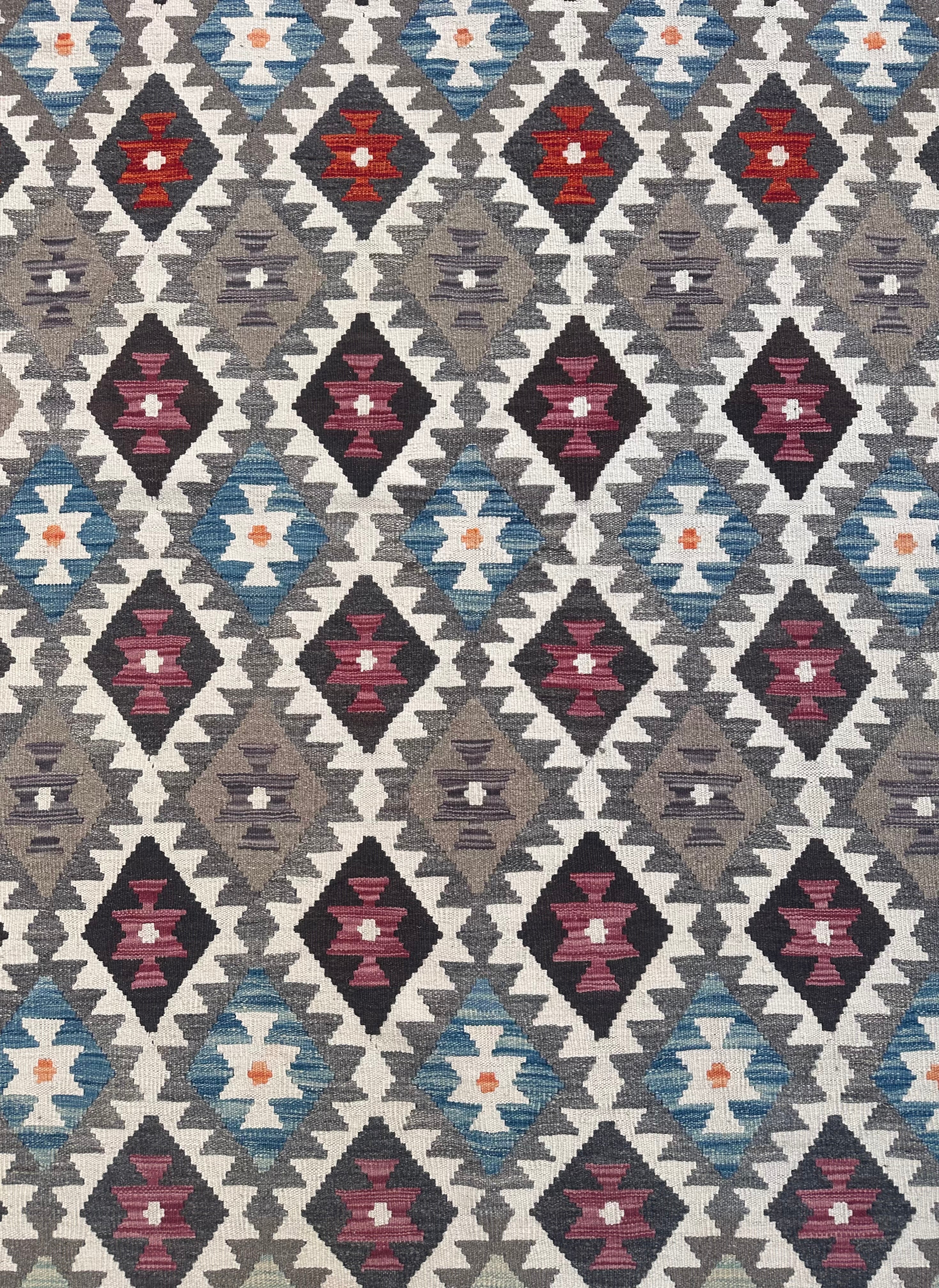 Handmade Afghan Chobi Kilim Rug, 223 CM x 163 CM