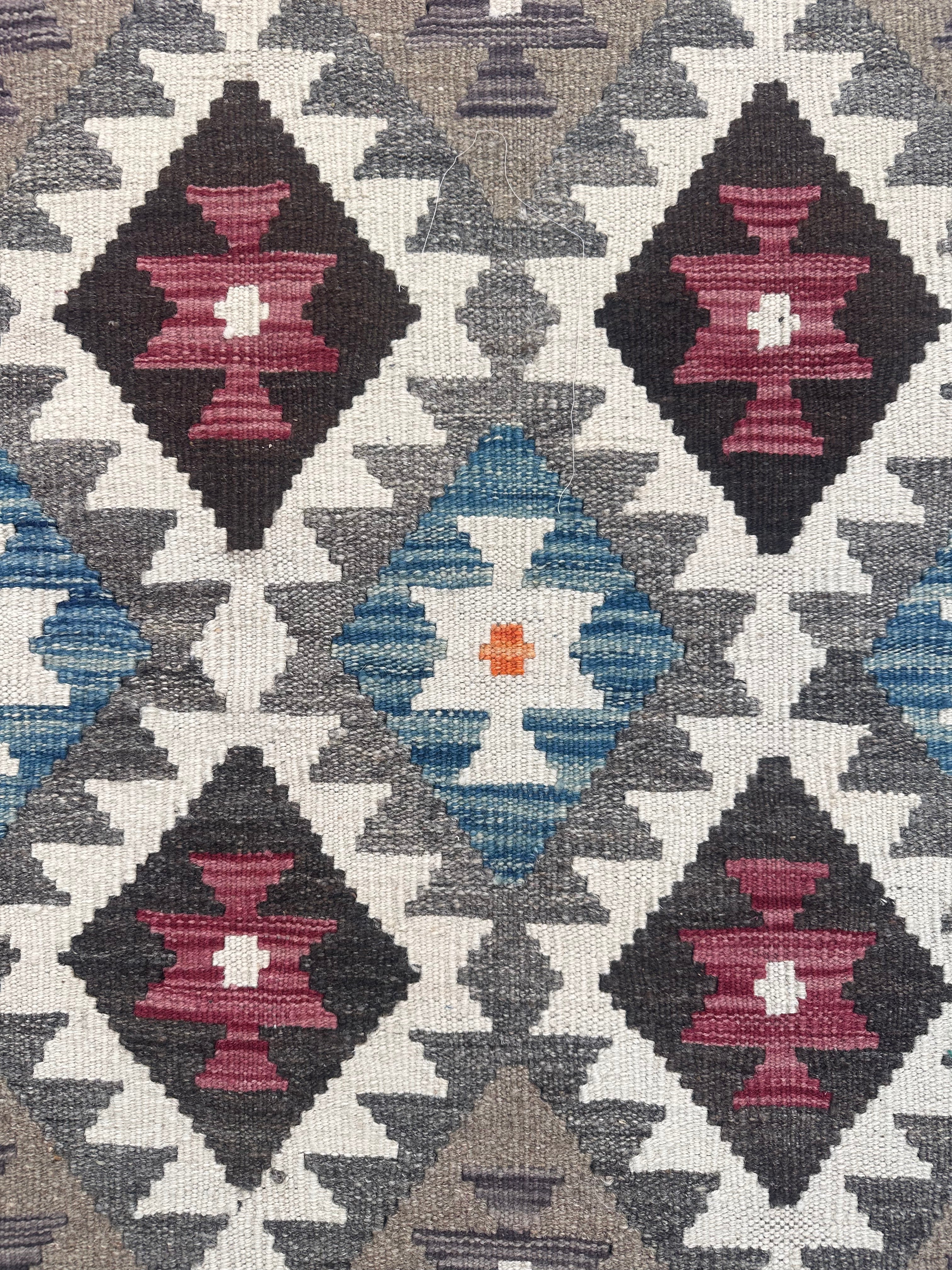 Handmade Afghan Chobi Kilim Rug, 223 CM x 163 CM