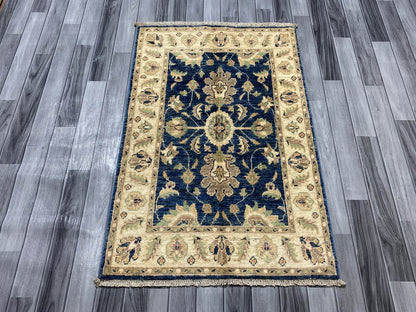 Handmade Fine Quality Chobi Wool Rug  ( 128 CM x 86 CM ) SK#1038