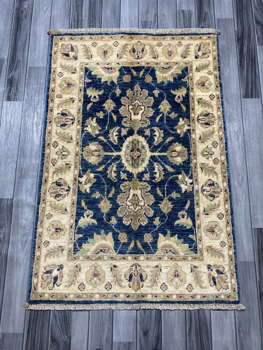 Handmade Fine Quality Chobi Wool Rug  ( 128 CM x 86 CM ) SK#1038