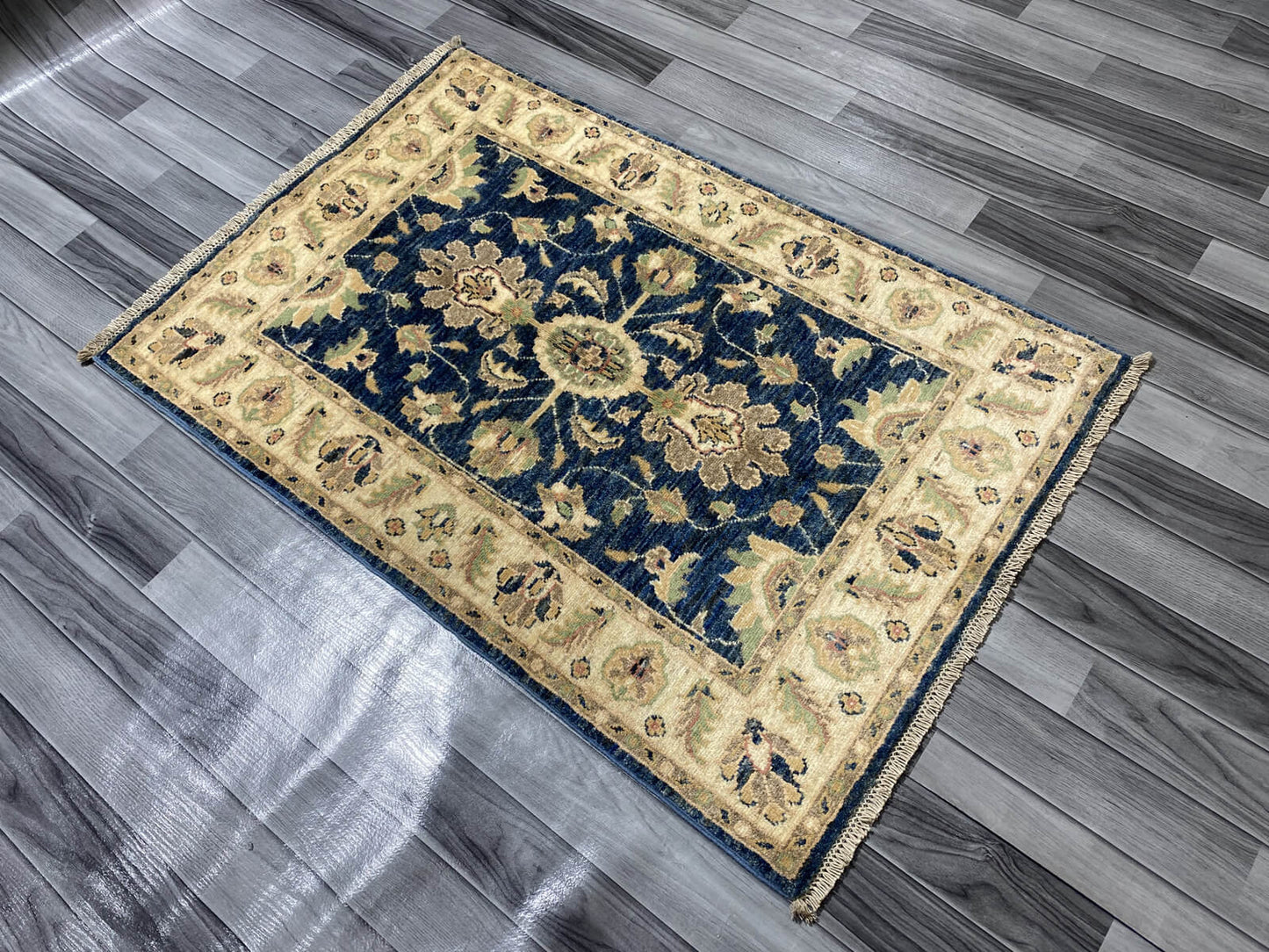 Handmade Fine Quality Chobi Wool Rug  ( 128 CM x 86 CM ) SK#1038
