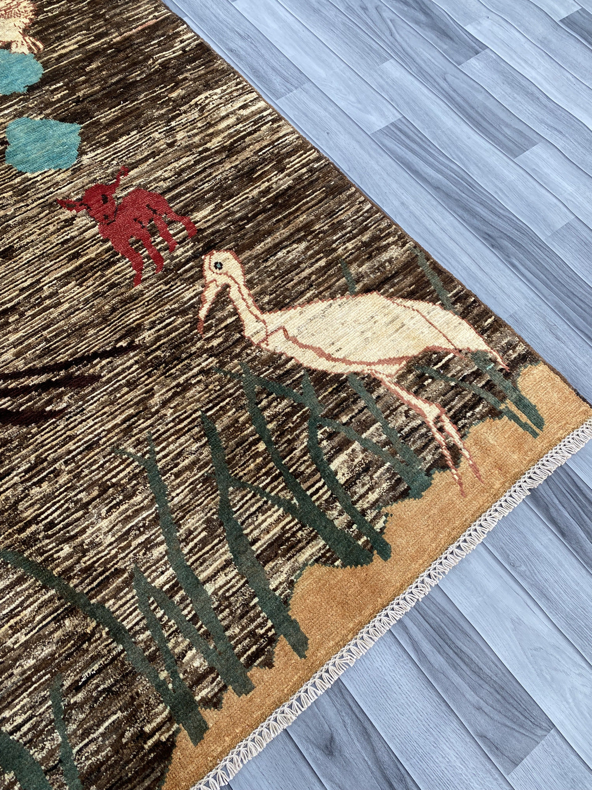 Hand knotted Chobi Pictorial Rug | 242 CM x 166 CM SK#453