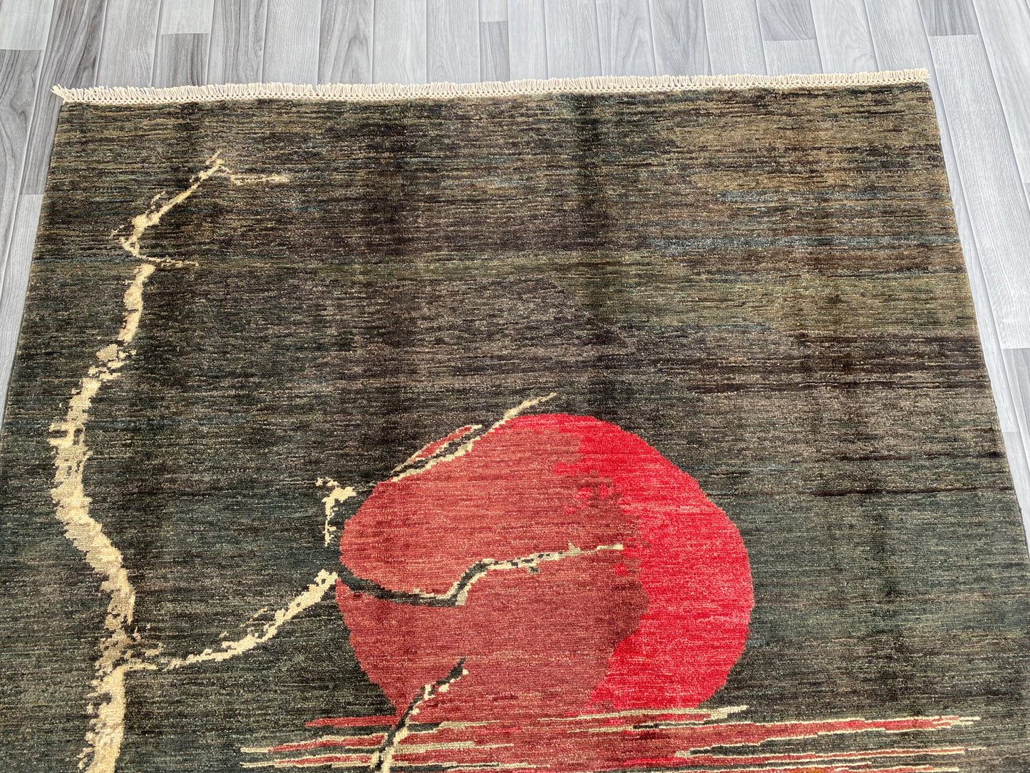 Hand knotted Chobi Pictorial Rug | 197 CM x 152 CM SK#456