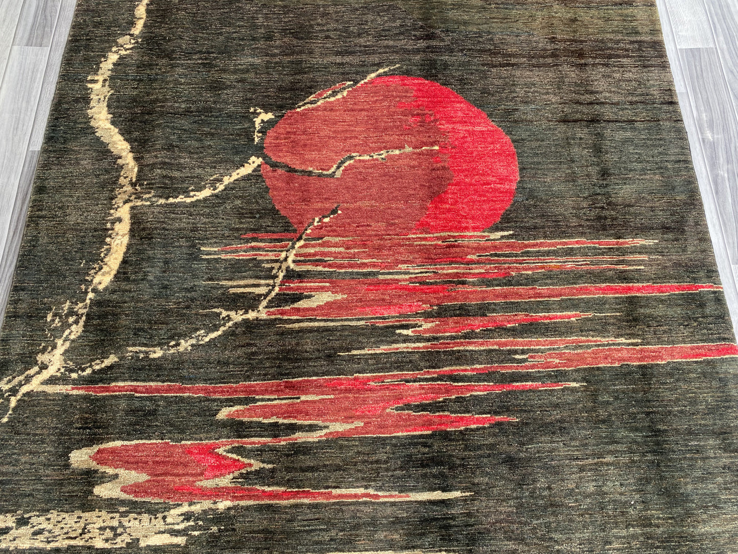 Hand knotted Chobi Pictorial Rug | 197 CM x 152 CM SK#456