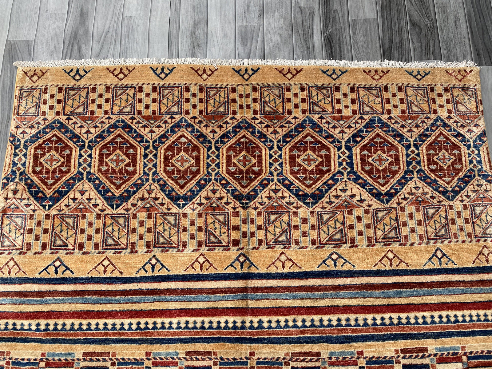 Hand Knotted Chobi Wool Rug  207 CM x 153 CM SK#370