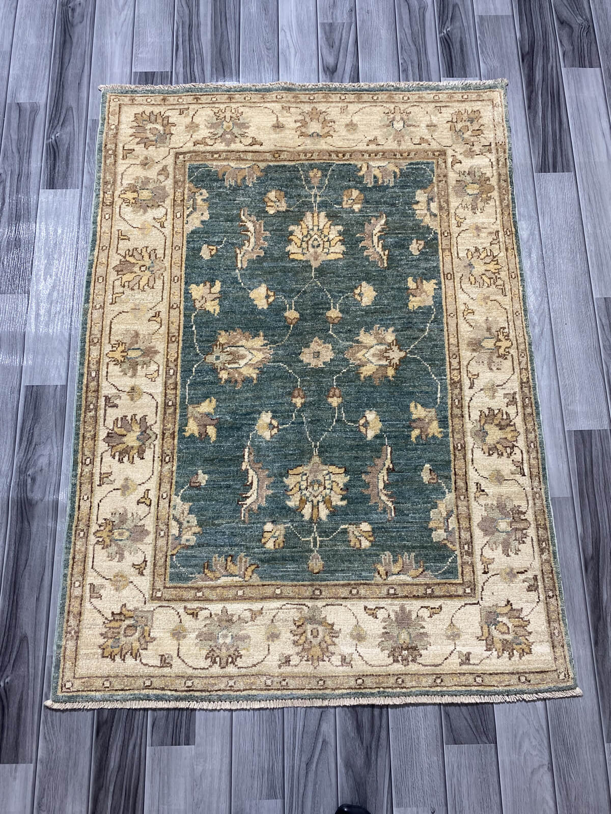 Handmade Fine Quality Chobi Wool Rug  (135 CM x 97 CM ) SK#1043