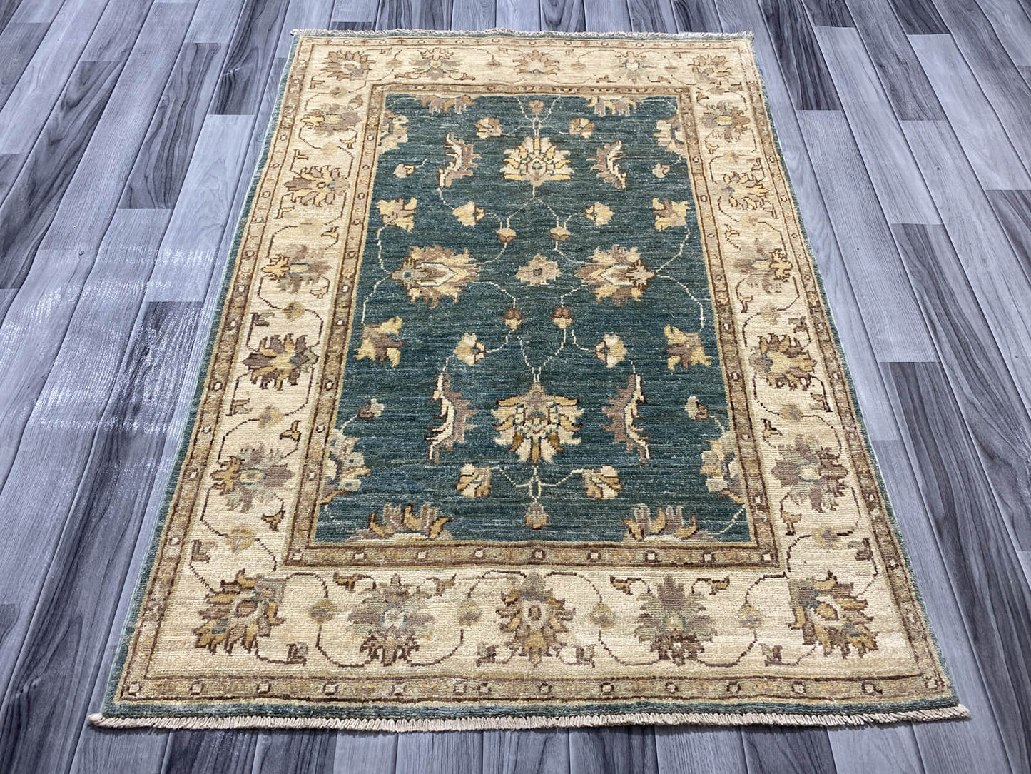 Handmade Fine Quality Chobi Wool Rug  (135 CM x 97 CM ) SK#1043