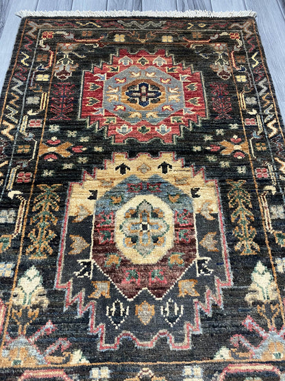 Handmade Fine Quality Chobi Wool Rug  (91 CM x 62 CM  ) SK#1044