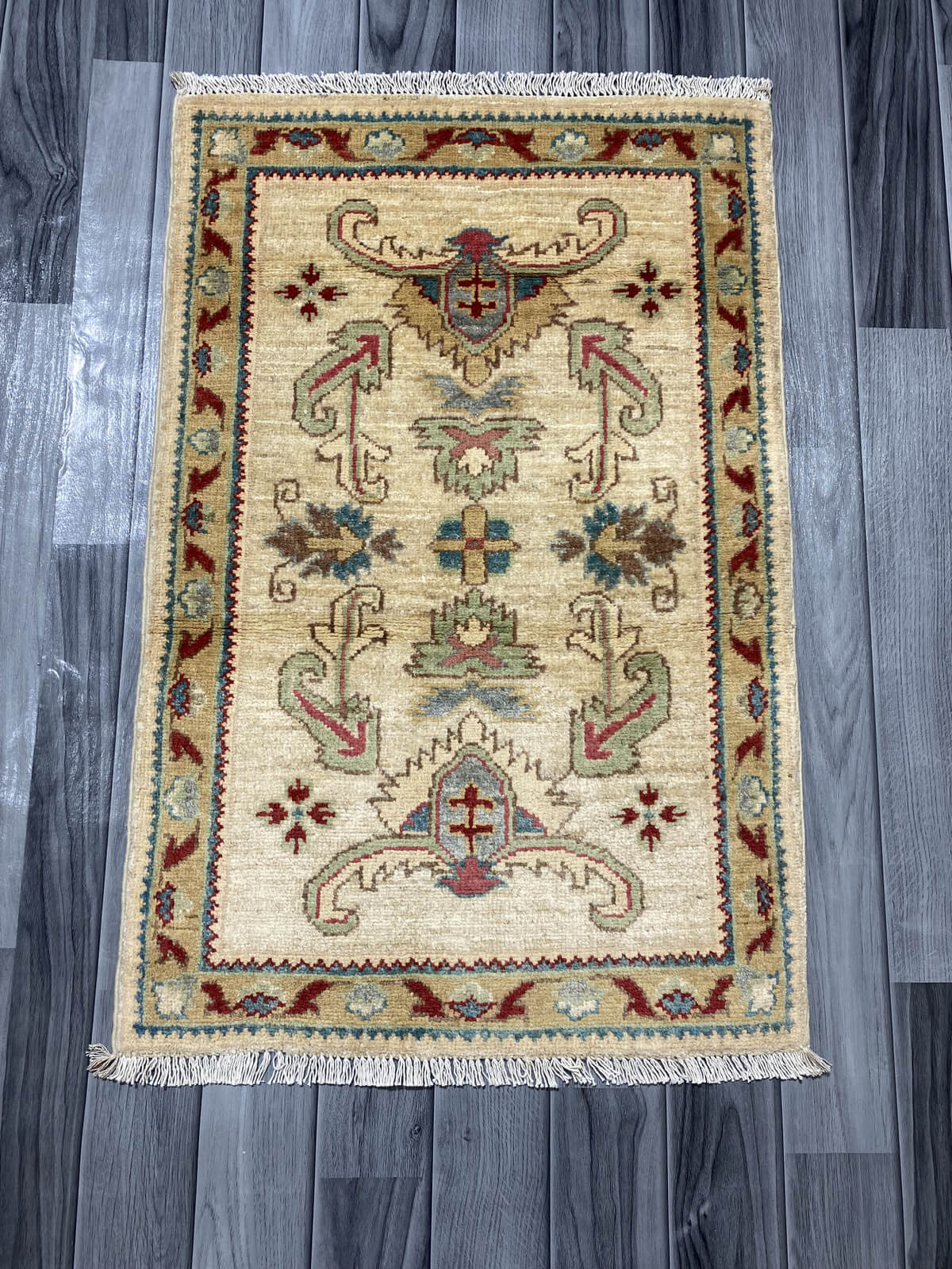 Handmade Chobi  Rug ( 91 CM x 60 CM ) SK#1048