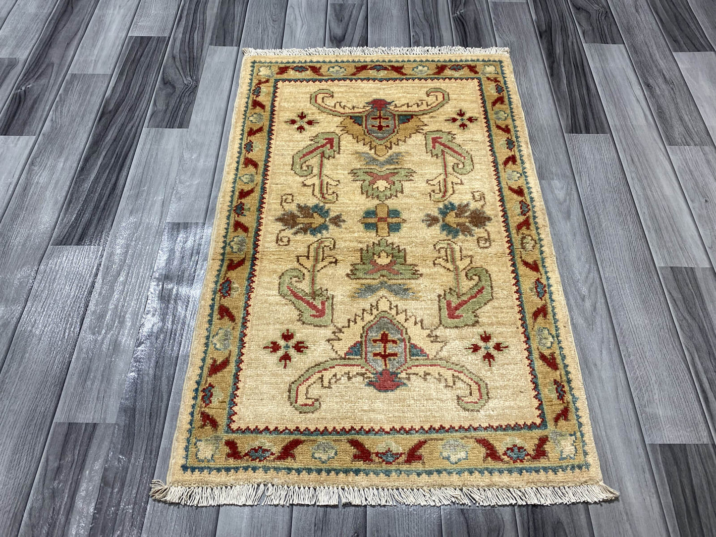 Handmade Chobi  Rug ( 91 CM x 60 CM ) SK#1048