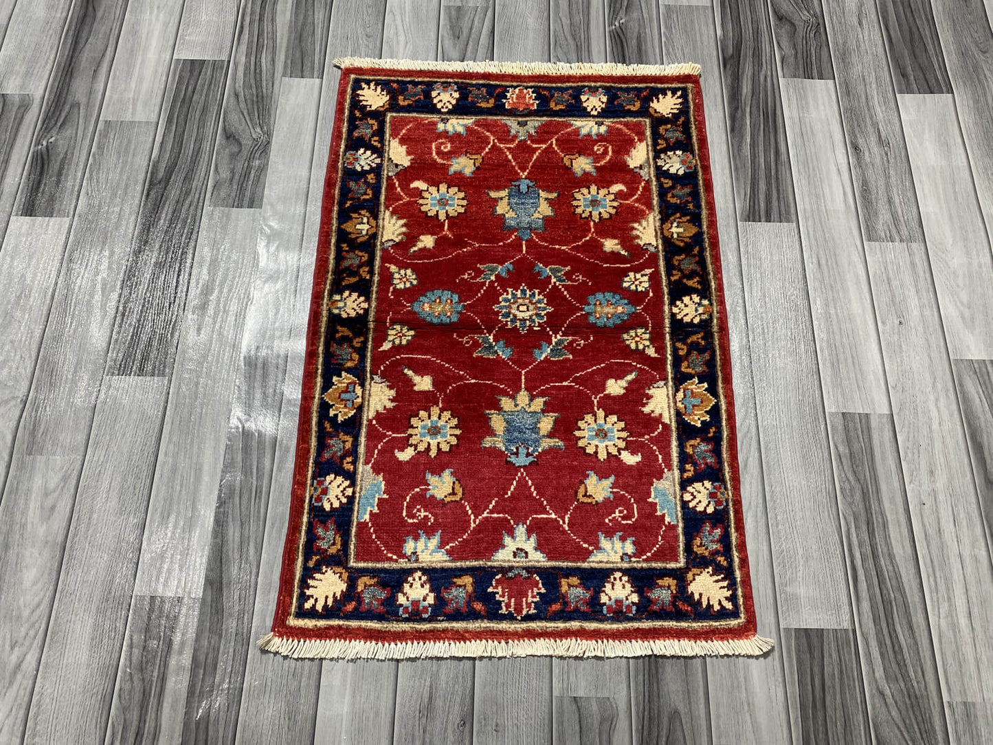 Handmade Chobi  Rug ( 91 CM x 62 CM ) SK#1049