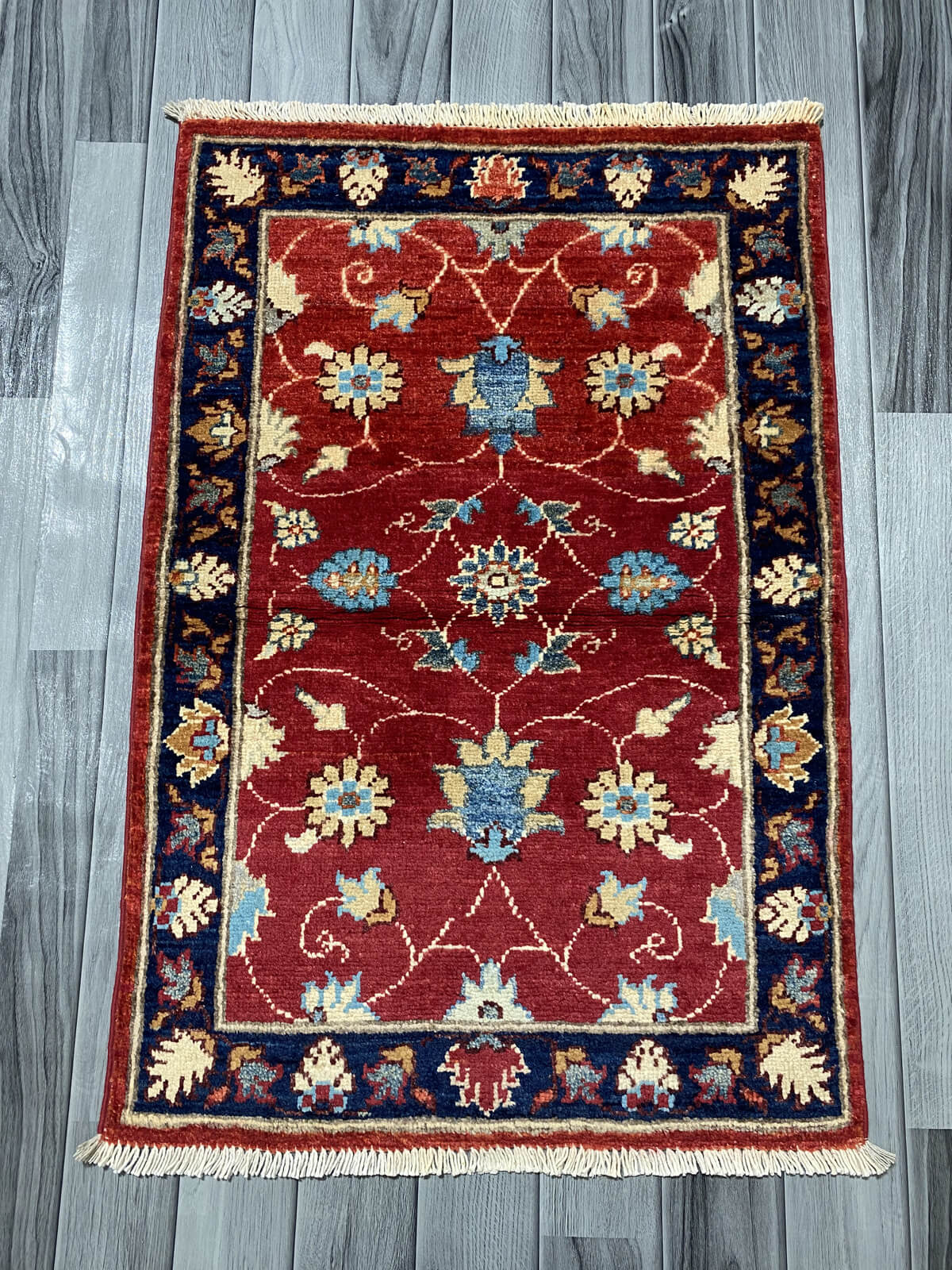 Handmade Chobi  Rug ( 91 CM x 62 CM ) SK#1049