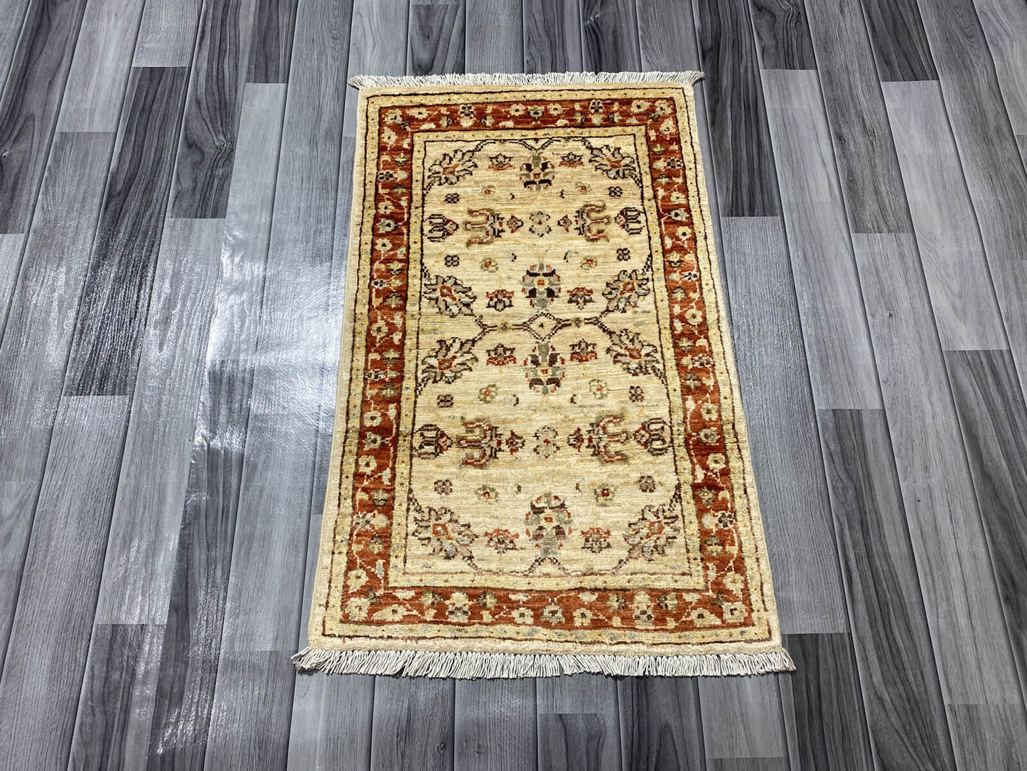 Handmade Chobi  Rug ( 88 CM x 55 CM ) SK#1051