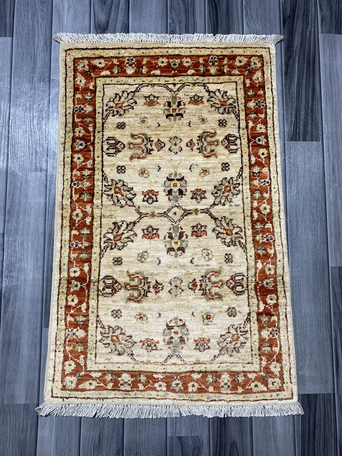 Handmade Chobi  Rug ( 88 CM x 55 CM ) SK#1051