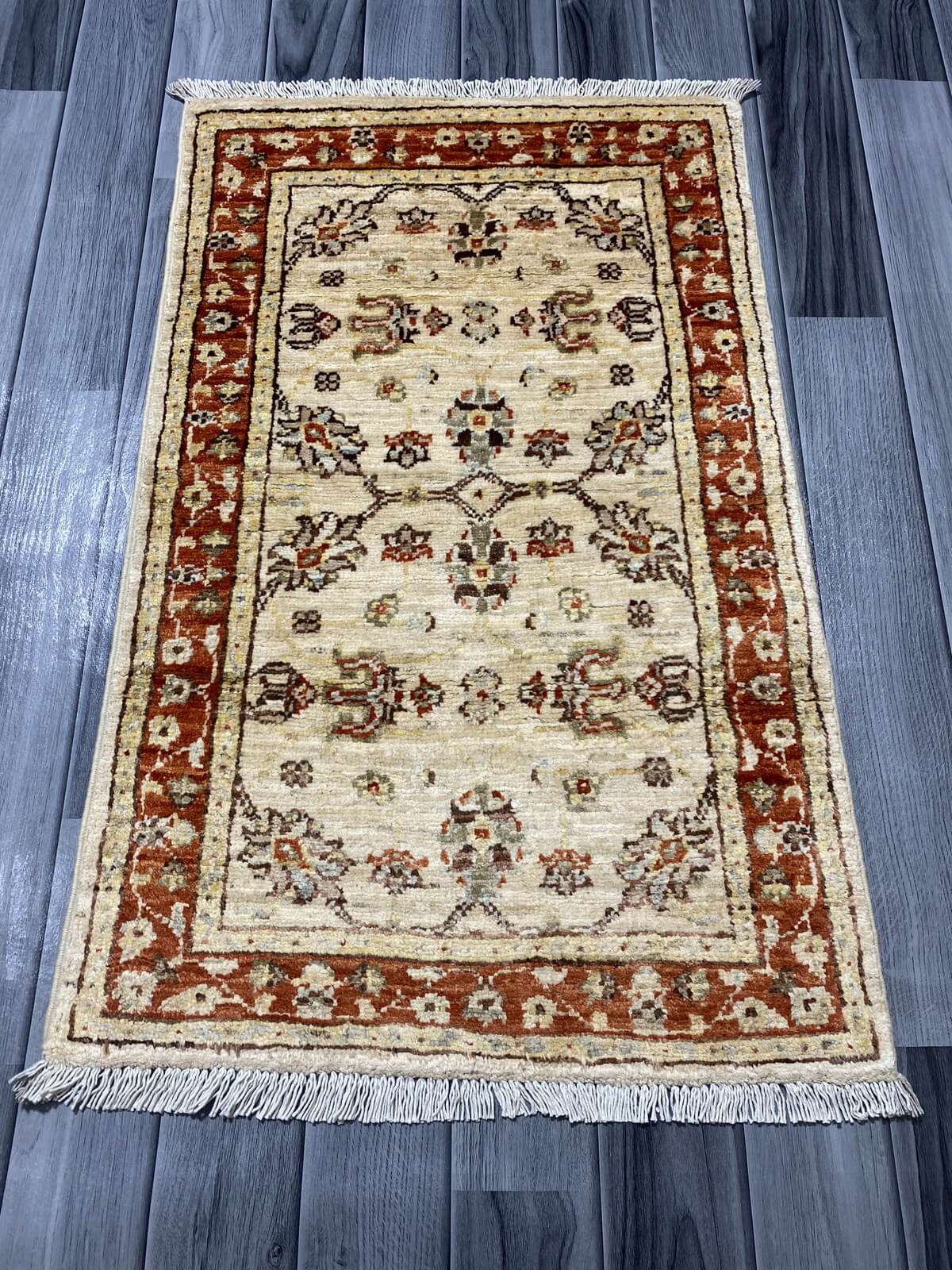 Handmade Chobi  Rug ( 88 CM x 55 CM ) SK#1051