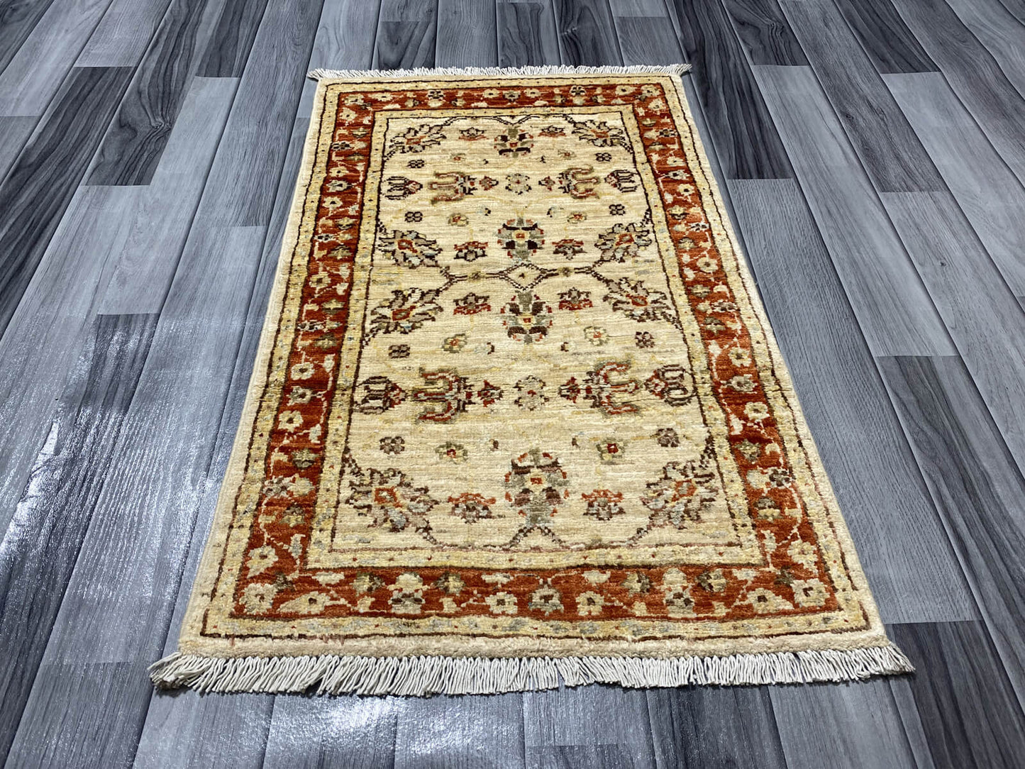 Handmade Chobi  Rug ( 88 CM x 55 CM ) SK#1051