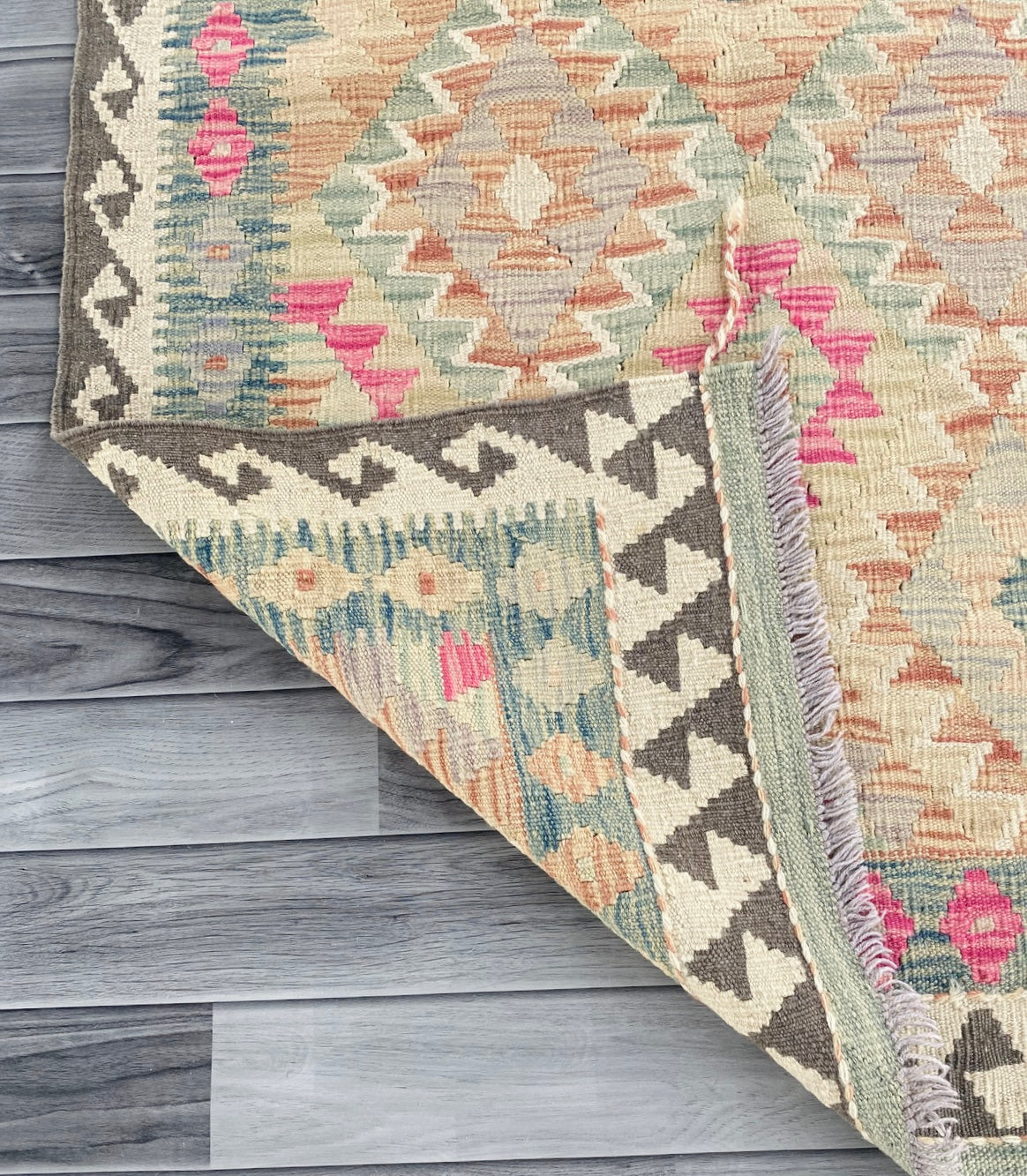Handmade Afghan Chobi Kilim Rug 162  CM x  96 CM ( SS # 121 )