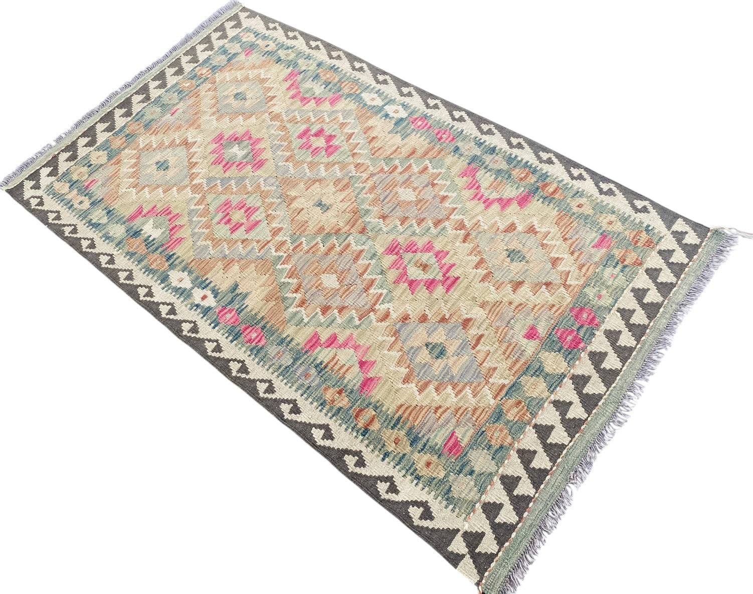 Handmade Afghan Chobi Kilim Rug 162  CM x  96 CM SK#1298