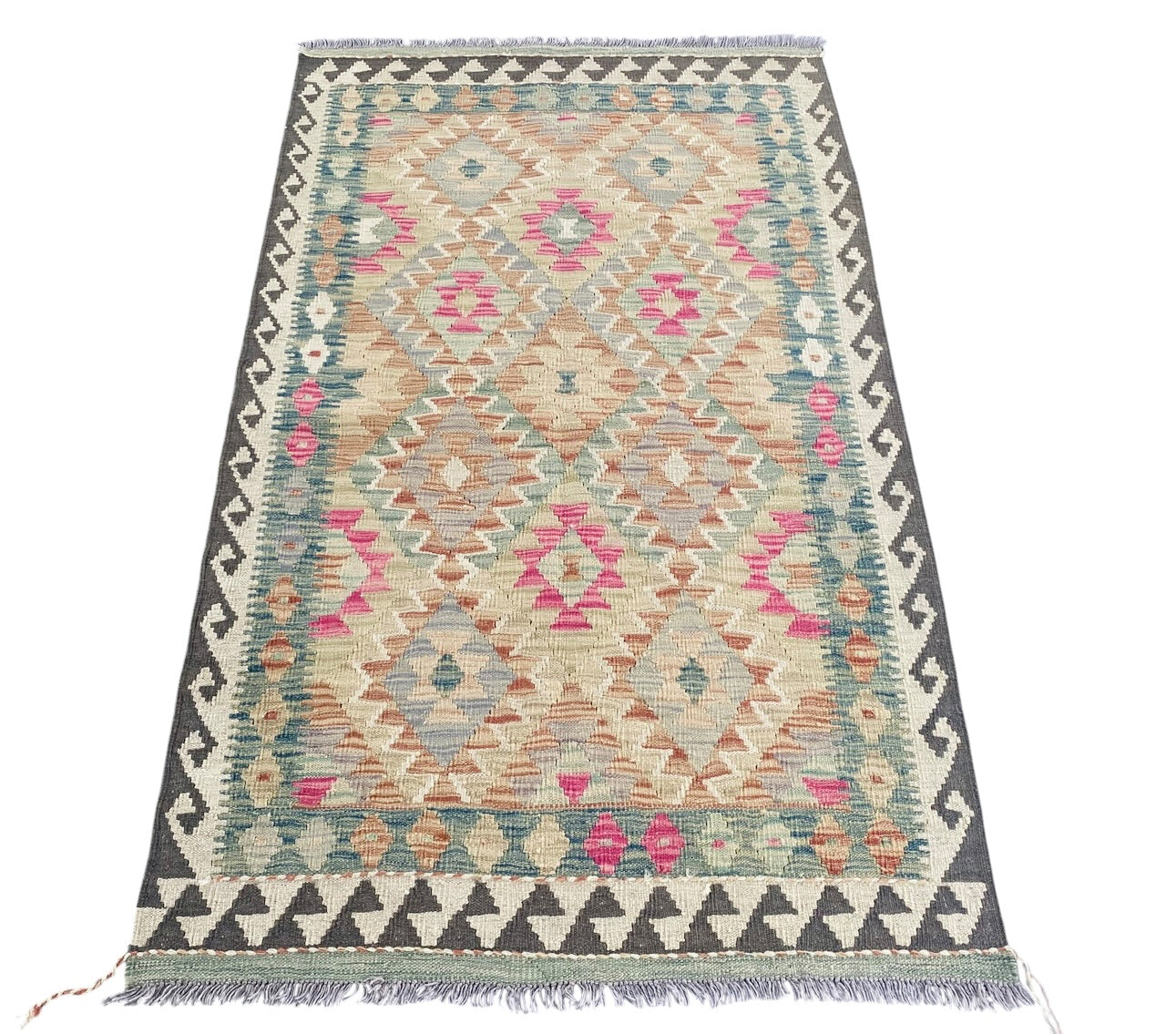 Handmade Afghan Chobi Kilim Rug 162  CM x  96 CM SK#1298