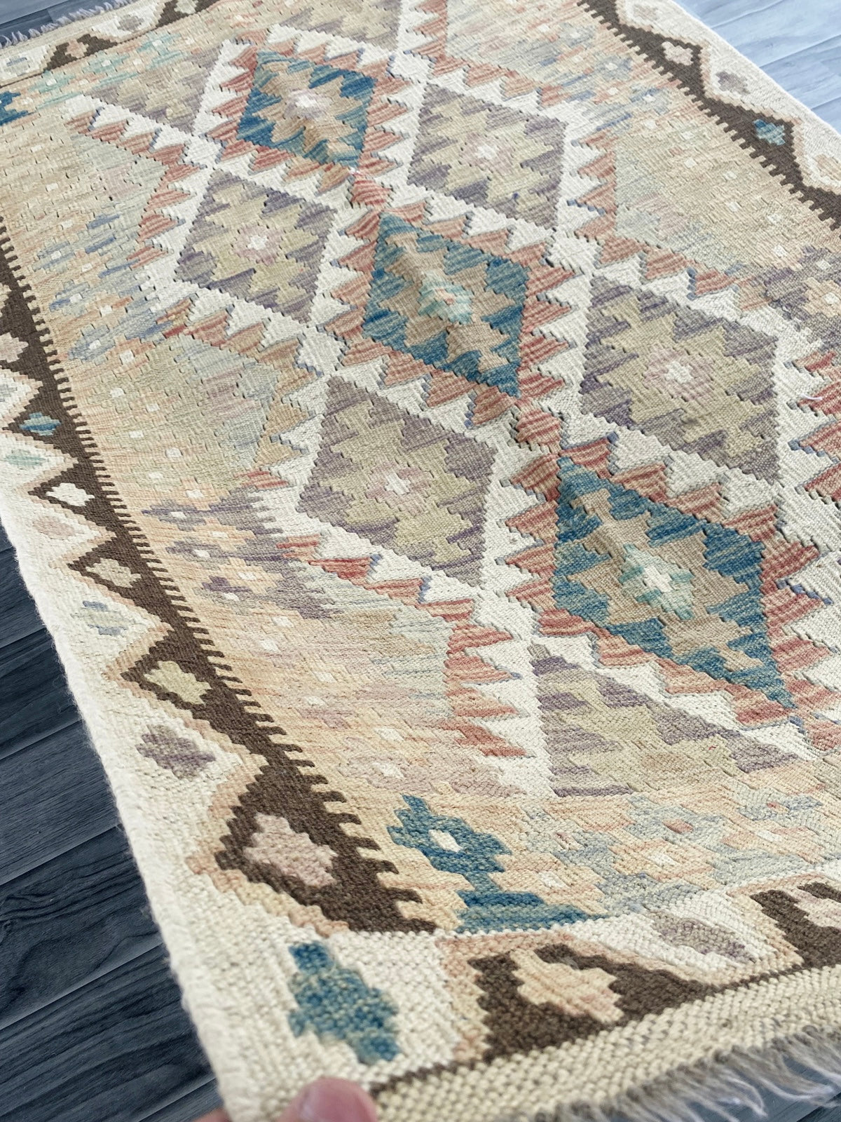 Handmade Afghan Chobi Kilim Rug 155 CM x  98 CM ( SS # 120)