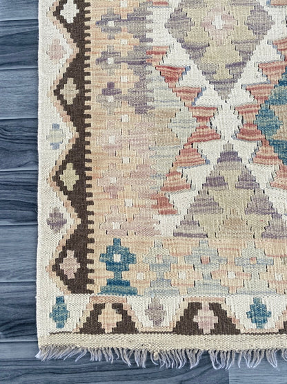 Handmade Afghan Chobi Kilim Rug 155 CM x  98 CM ( SS # 120)