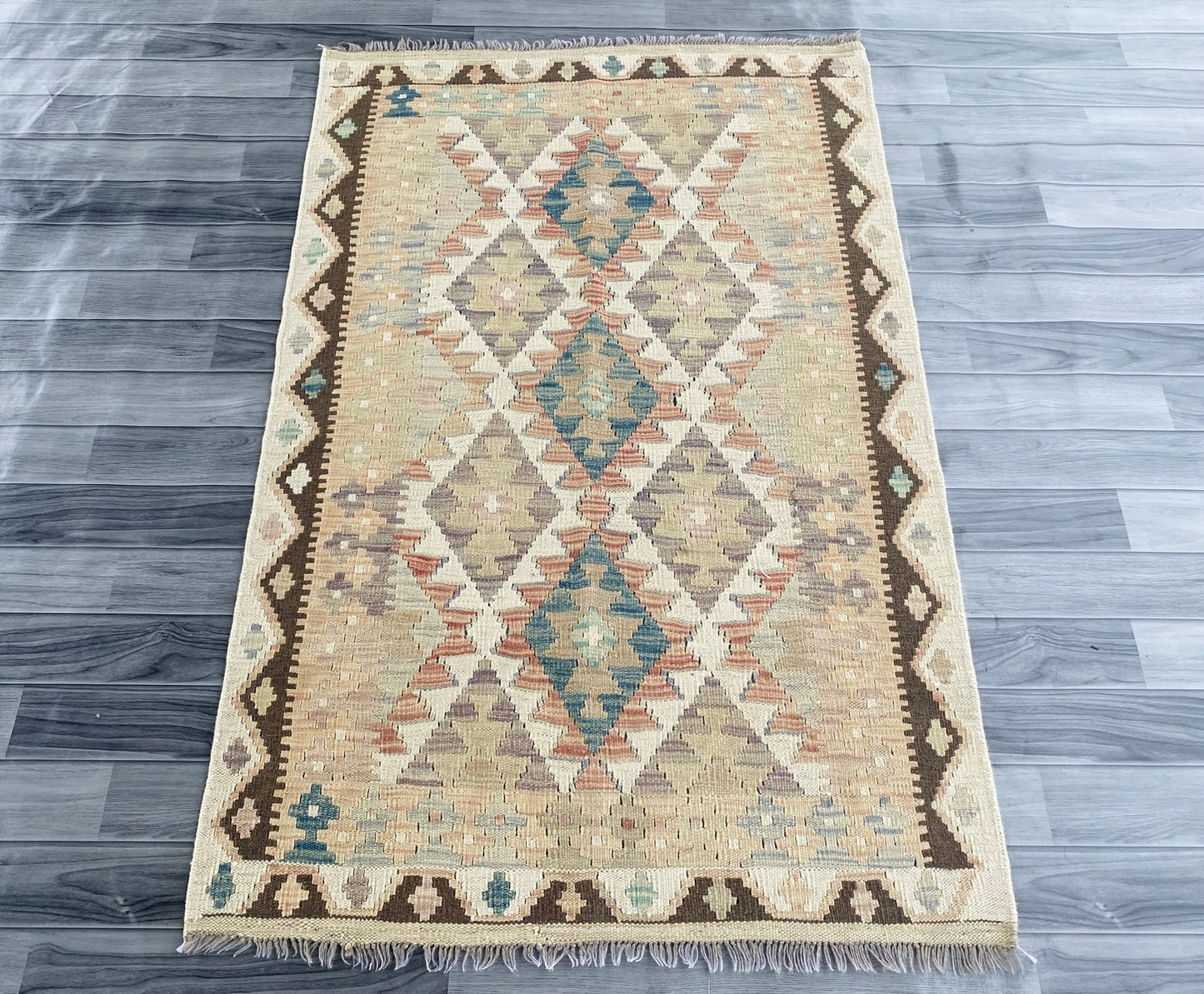 Handmade Afghan Chobi Kilim Rug 155 CM x  98 CM ( SS # 120)