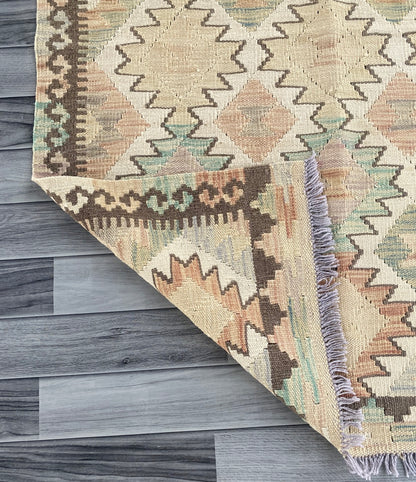 Handmade Afghan Chobi Kilim Rug 144 CM x  106 CM ( SS # 119)